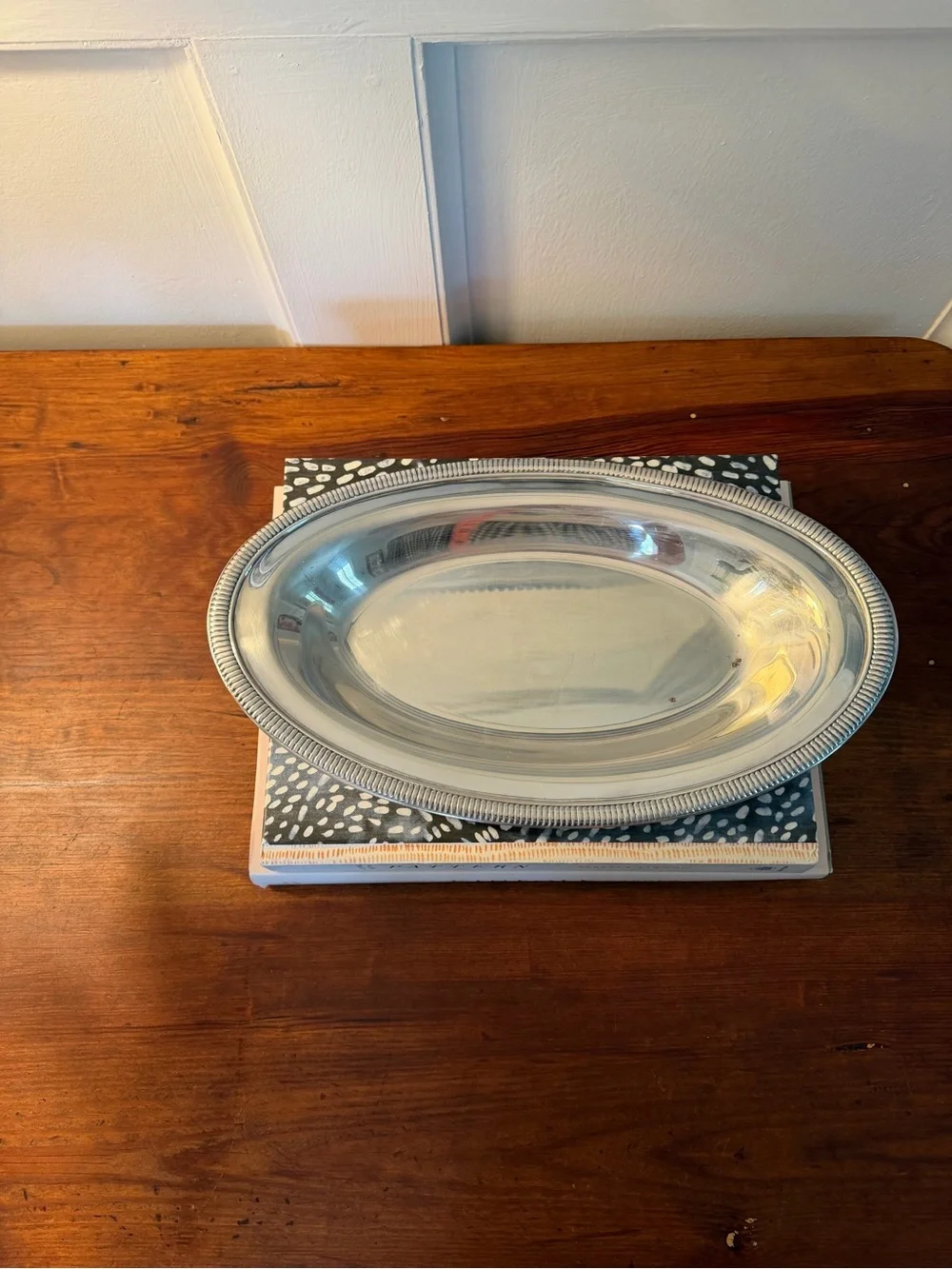 Vintage Silver-Plated Oval Serving Platter